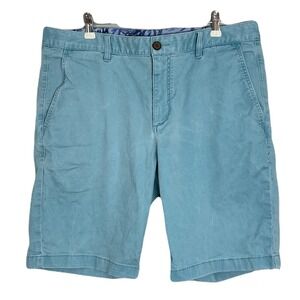 Tommy Bahama Shorts Mens Size 34 Blue Cotton Blend Summer Vacation Holiday Coast